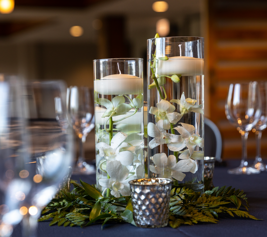 Set of 3 straight floating candles - Rental