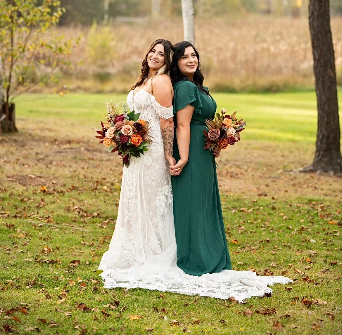 10 inch Custom Maid of Honour Bouquets