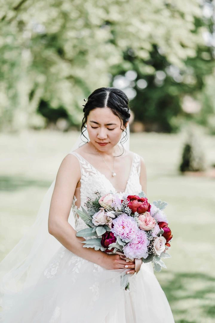 12 inch Custom Faux Bridal Bouquets