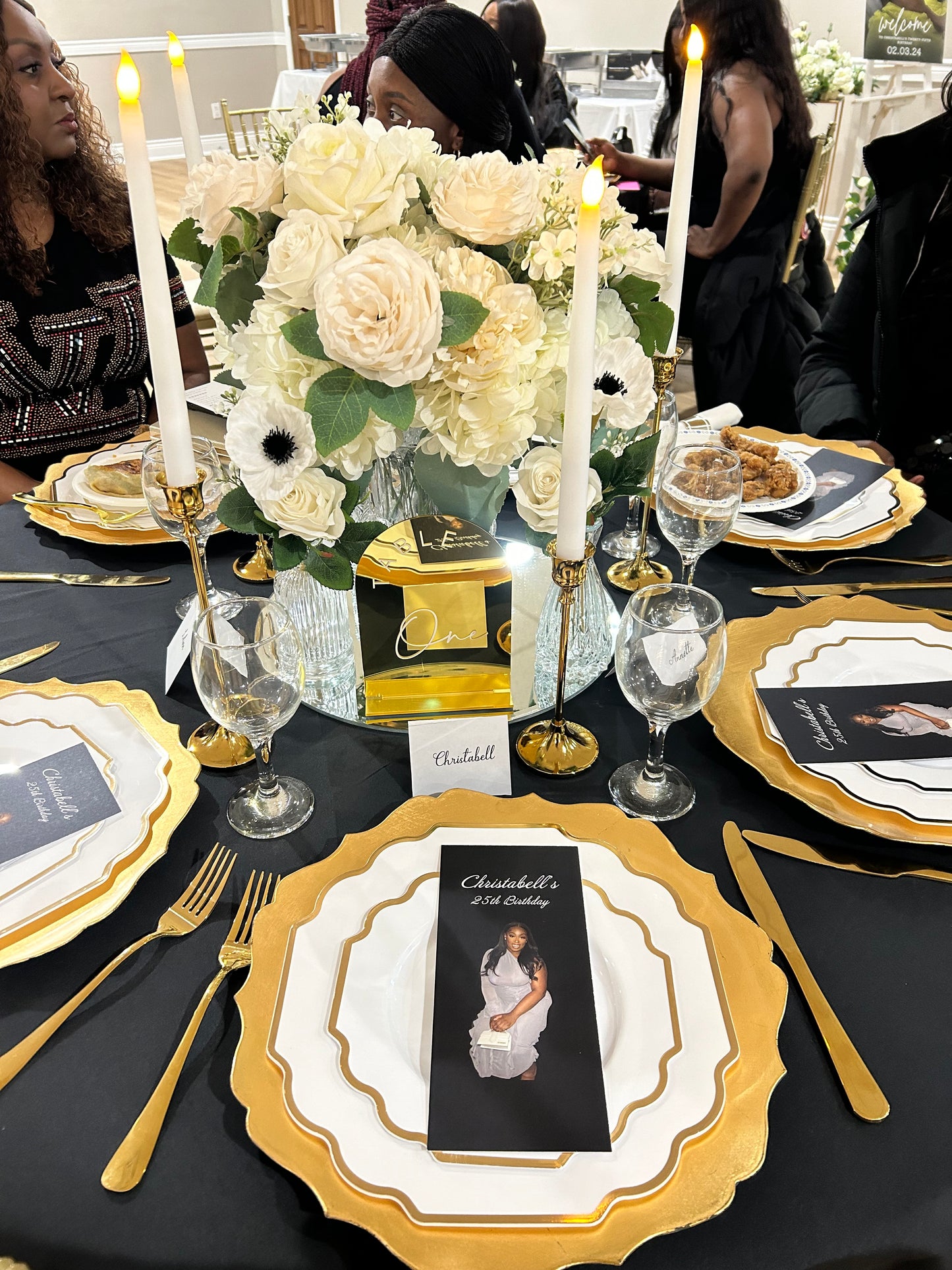 White with Gold scalloped rim Acrylic Charger Plates, Gold Plastic Charger Plates 13" - Rental