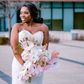 18” Custom Faux Cascading Bridal Bouquets