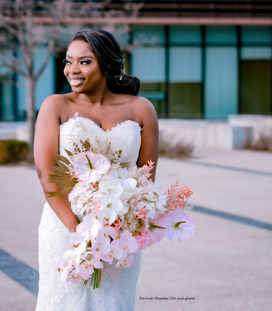 18 inch Custom Cascading Bridal Bouquets