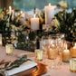 Gold mercury glass votive candle holders