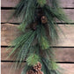 6ft Pine needle and pinecones garland - Rental