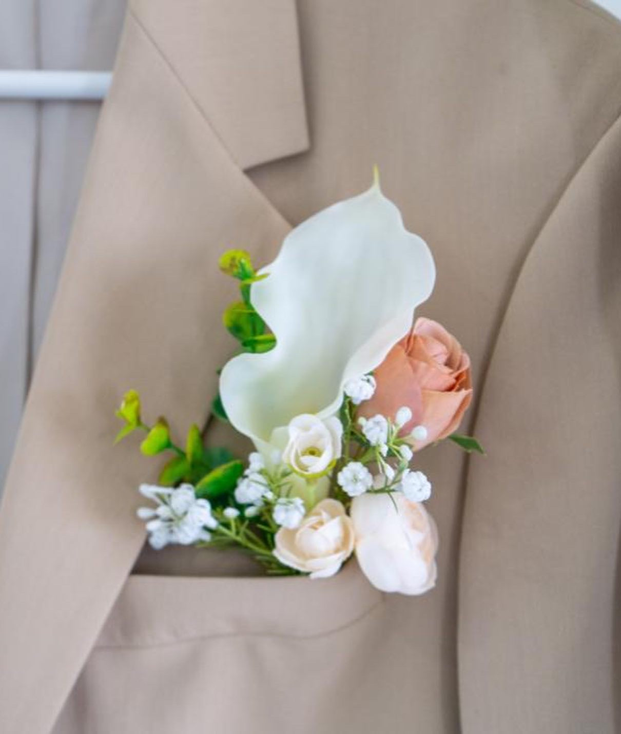 Custom Groom's Boutonniere