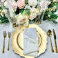 Metallic Gold Acrylic Charger Plates Scalloped Rim, Gold Plastic Charger Plates 13" - Rental