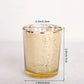 Gold mercury glass votive candle holders