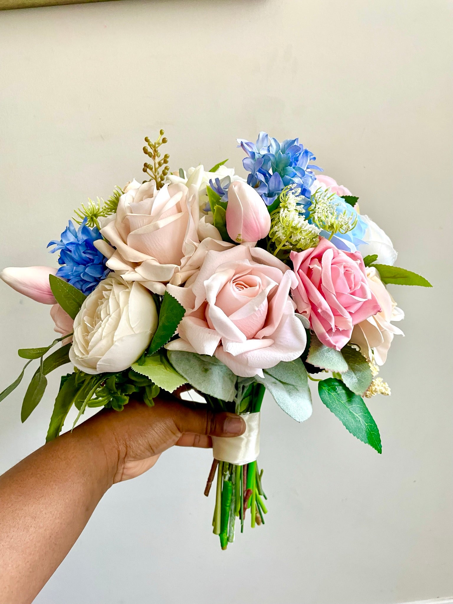 12 inch Custom Faux Bridal Bouquets – The Silk Gardener