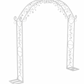 Metal Wedding Garden Arch Trellis: 7.9Ft with flowers - Includes Delivery in GTA