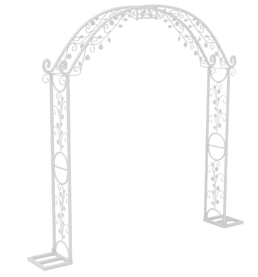 Metal Wedding Garden Arch Trellis: 7.9Ft