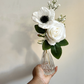 Bud vases with flowers - customizable Rental - Set of 3