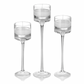 Set of 3 Monet glass floating candle holders - Rental