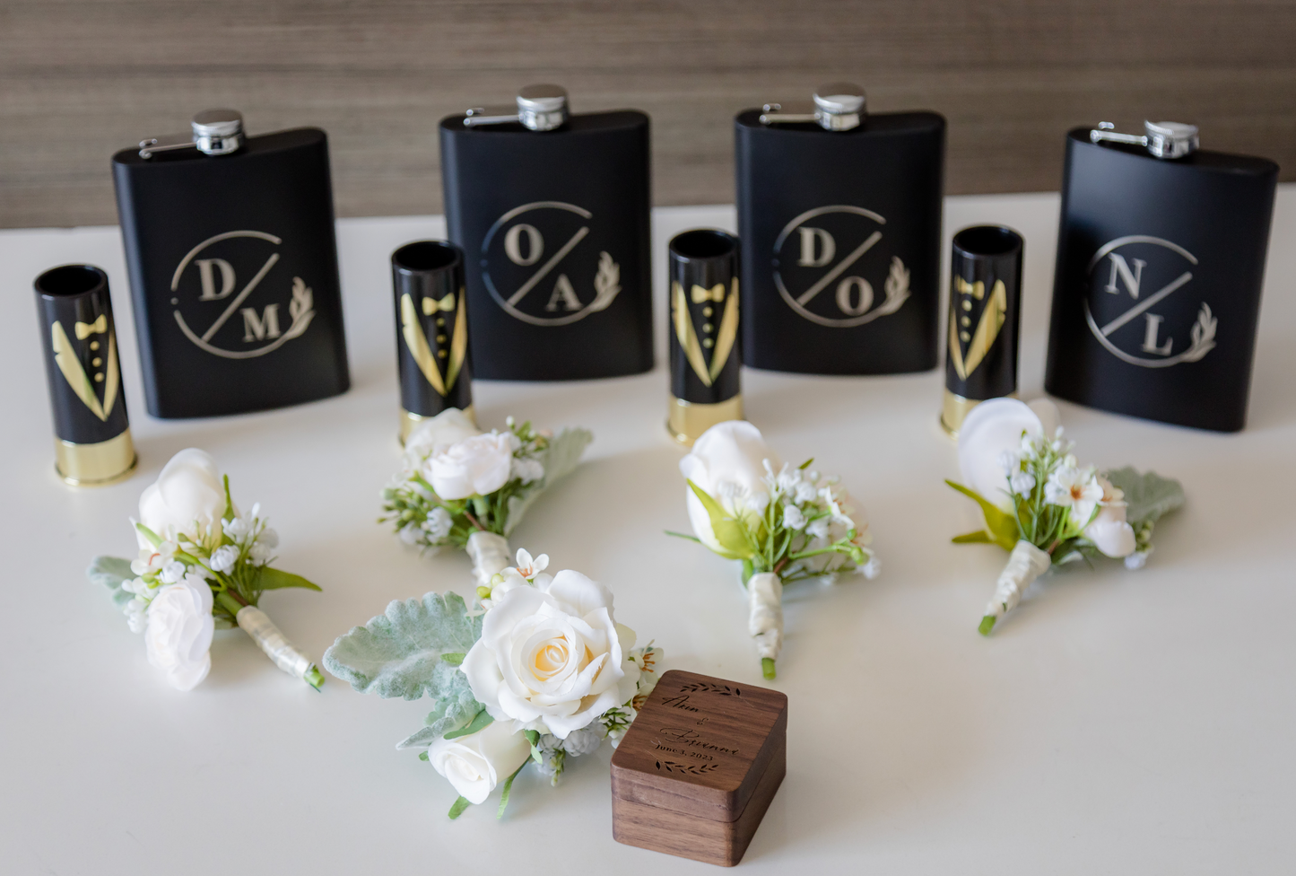 Custom Groomsmen Boutonnieres