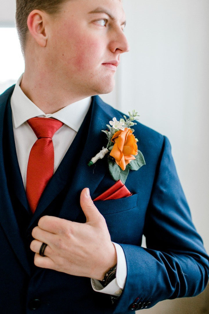 Custom Groom's Boutonniere